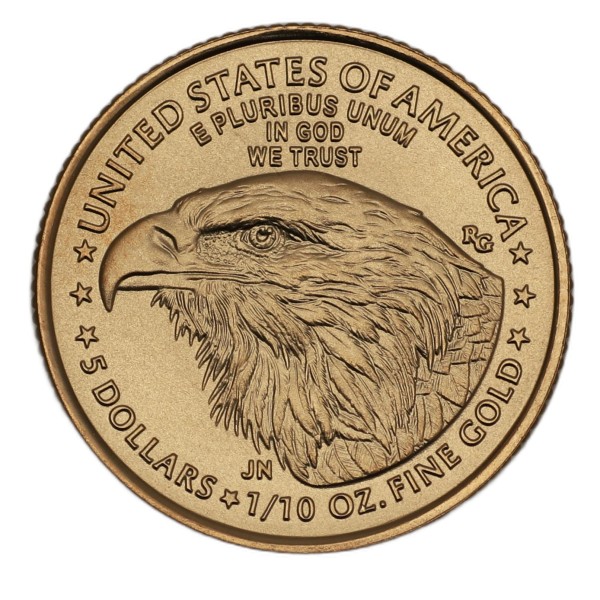 1/10oz Goldmünze American Eagle 2022 Type 2