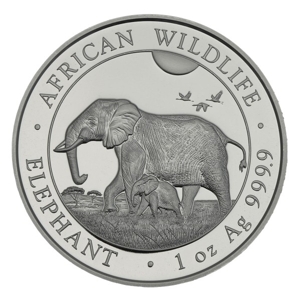 1 oz Silber Somalia Elefant 2022